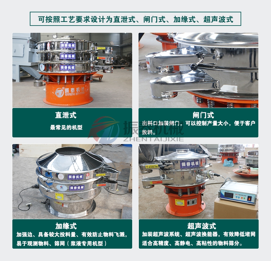 催化劑顆粒振動(dòng)篩不同設(shè)計(jì)款式